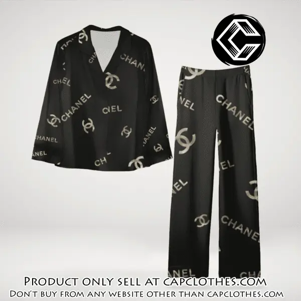 Trending luxury chanel satin pajama set pjs1042 cc1823385